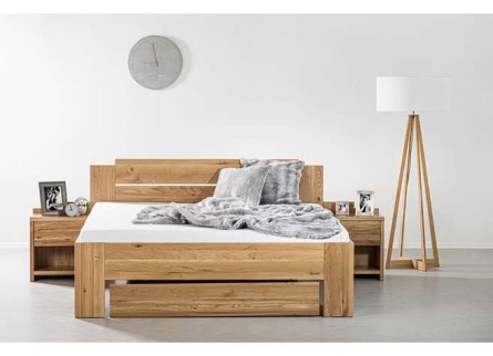 GRADO - masivní dubová postel 120 x 200 cm