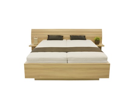SALINA - dvoulůžková postel s širokým čelem 160 x 190 cm