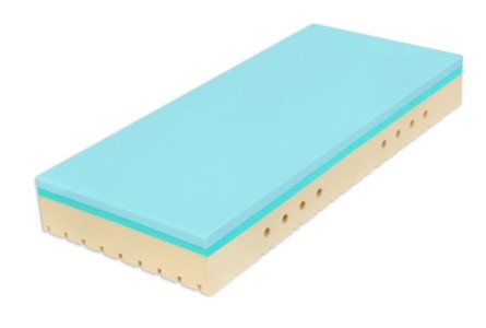 SUPER FOX BLUE Classic 24 cm - antibakteriální matrace s hybridní a HR pěnou – AKCE „Férové ceny“ 140 x 220 cm