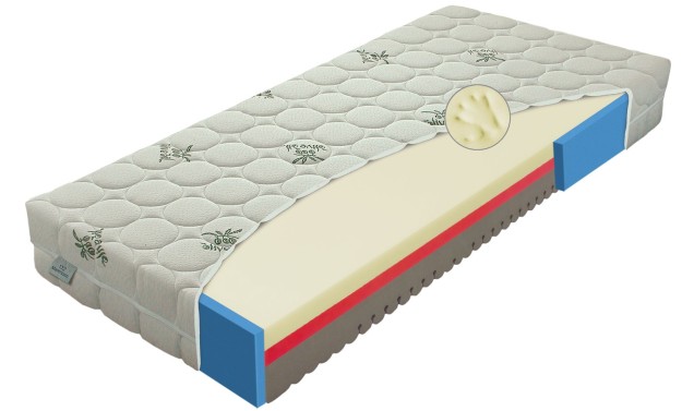 COMFORT antibacterial OLIVA Senior - partnerská matrace se zpevněnými boky 160 x 200 cm