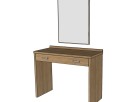 Zrcadlo v rámu s toaletním stolkem (ilustrační obrázek)