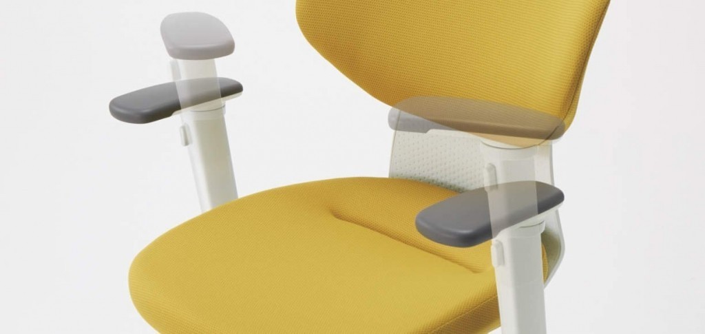 Kokuyo Područky - nastavitelné 2D pro kancelářské židle ING Kokuyo - černá, plast
