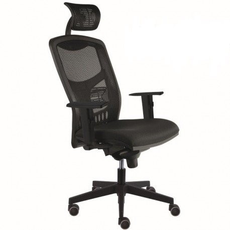 Alba CR YORK - Alba CR kancelářská židle - síťovaná, plast + textil