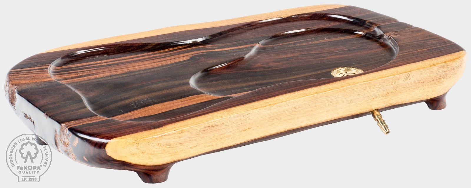 FaKOPA s. r. o. UMI VI - čajové moře z rosewoodu 53 x 30 cm, rosewood