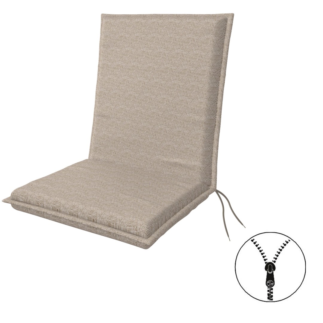 Doppler ART 2027 nízký - polstr na židli a křeslo, bavlněná směsová tkanina