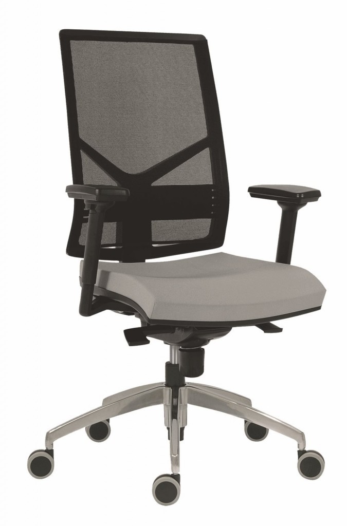 Antares SYN Omnia ALU 1850 kancelářská židle - Antares - černá, plast + textil + kov