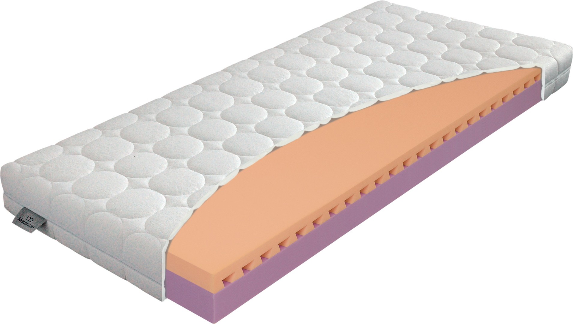 Materasso JUNIOR relax 16 cm - matrace pro zdravý spánek dětí 200 x 200 cm, snímatelný potah