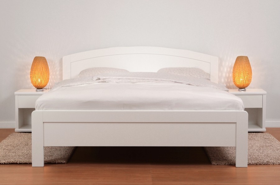 BMB KARLO ART - masivní buková postel, buk masiv