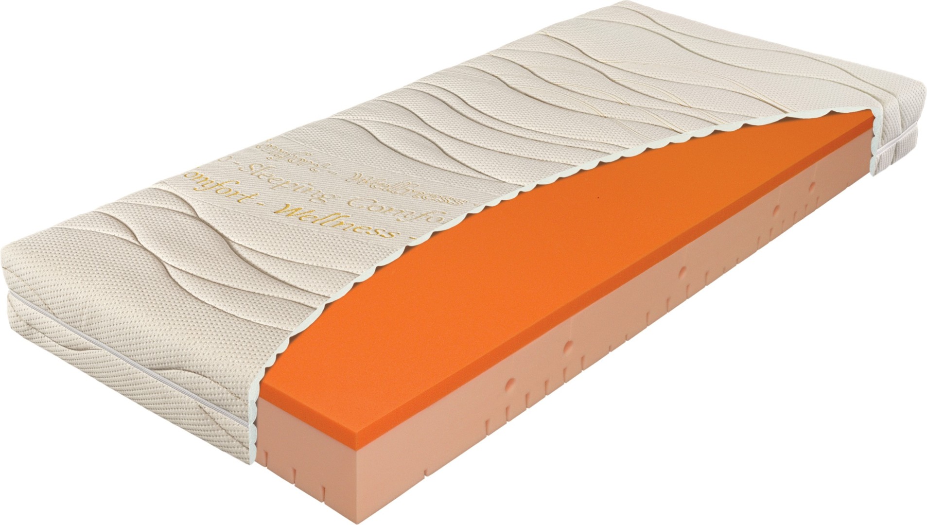 Materasso VISCOSTAR 20 cm - matrace s línou pěnou v akci 1+1 90 x 200 cm 2 ks, snímatelný potah