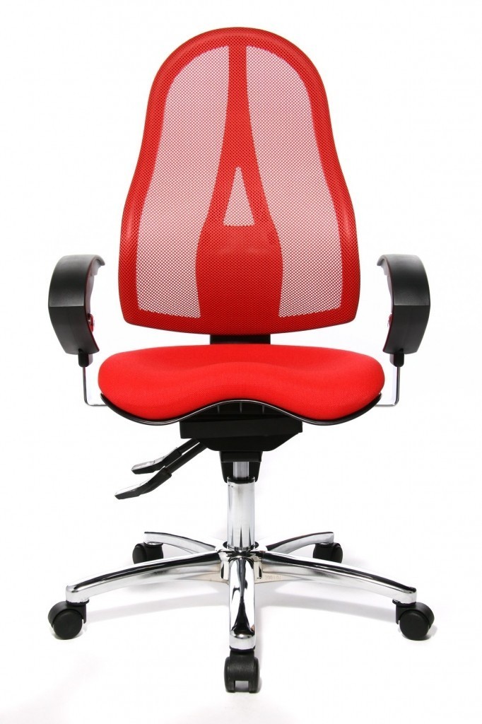 Topstar Topstar - kancelářská židle Sitness 15 - červená, plast + textil + kov