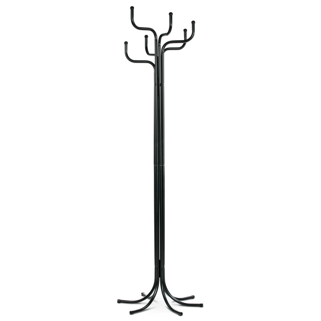 Levně Autronic VĚŠÁK - kovový volně stojící - černý - 188 cm