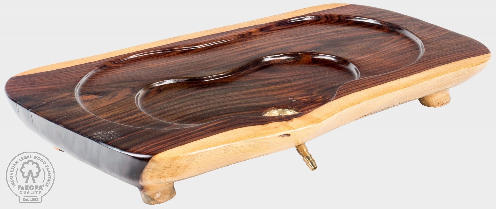 FaKOPA s. r. o. UMI XV - čajové moře z rosewoodu 53 x 28 cm, rosewood