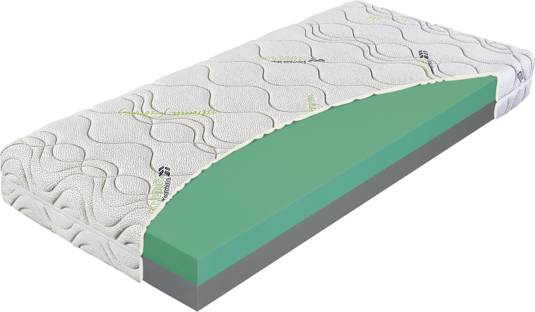 Materasso JUNIOR lux 20 cm - komfortní a odolná matrace pro zdravý spánek dětí 200 x 200 cm, snímatelný potah