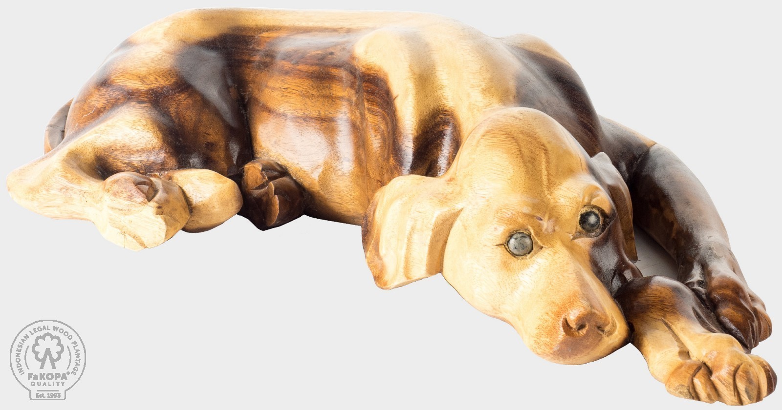 Levně FaKOPA s. r. o. DOG II - ležící pes ze suaru 72 cm