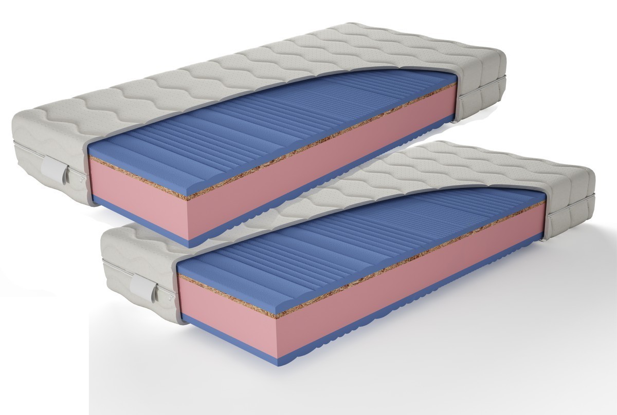 TEXPOL CALI - tvrdá a odolná matrace ze studené pěny v akci 1+1 2 ks 80 x 200, snímatelný potah