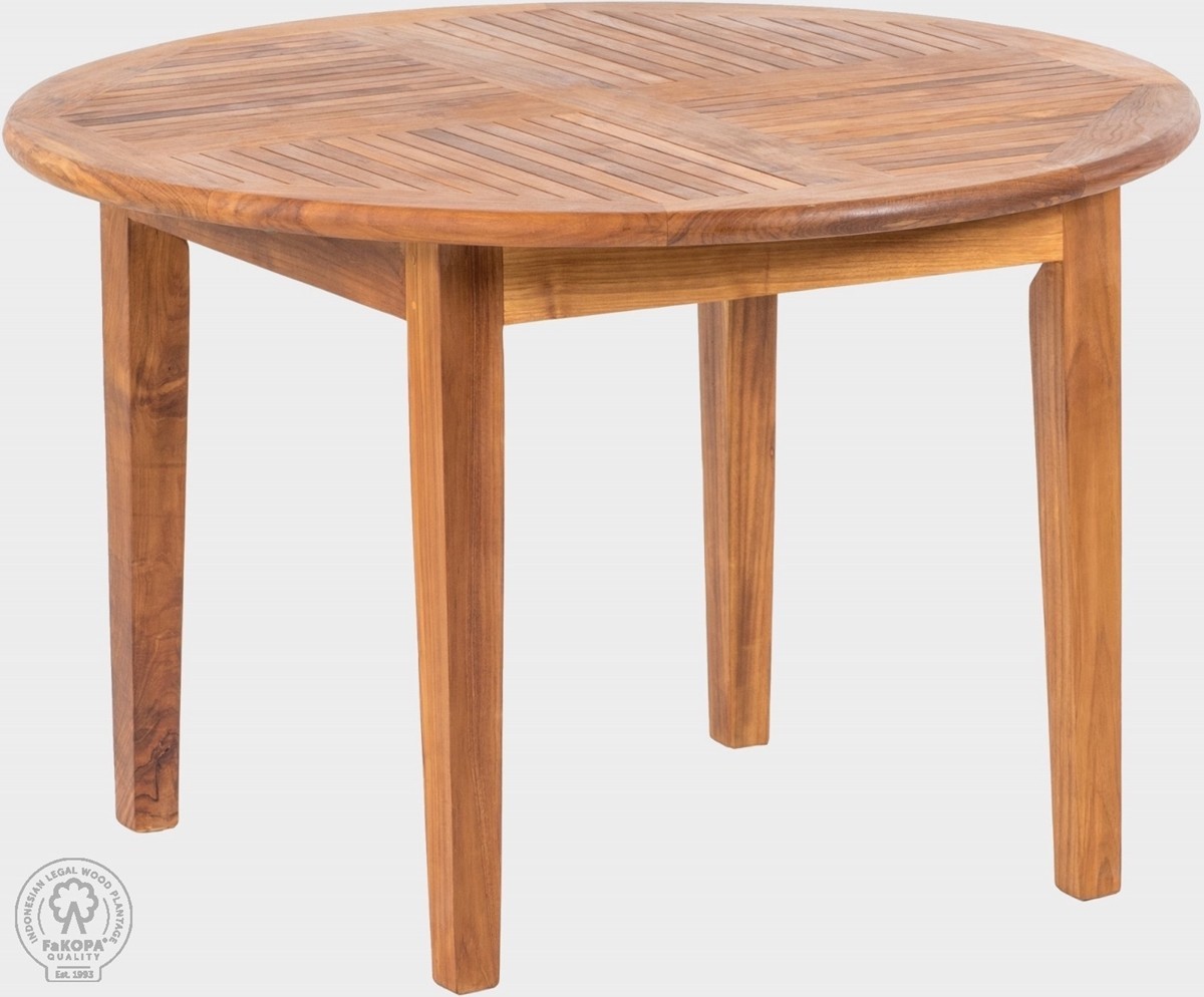 FaKOPA s. r. o. DANTE - kulatý stůl z teaku Ø 120 cm, teak