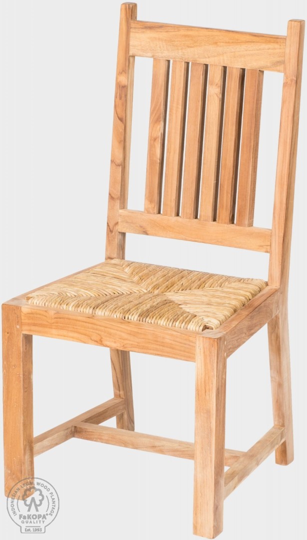 FaKOPA s. r. o. NANDA - zahradní židle s výpletem z teaku, teak + mořská tráva