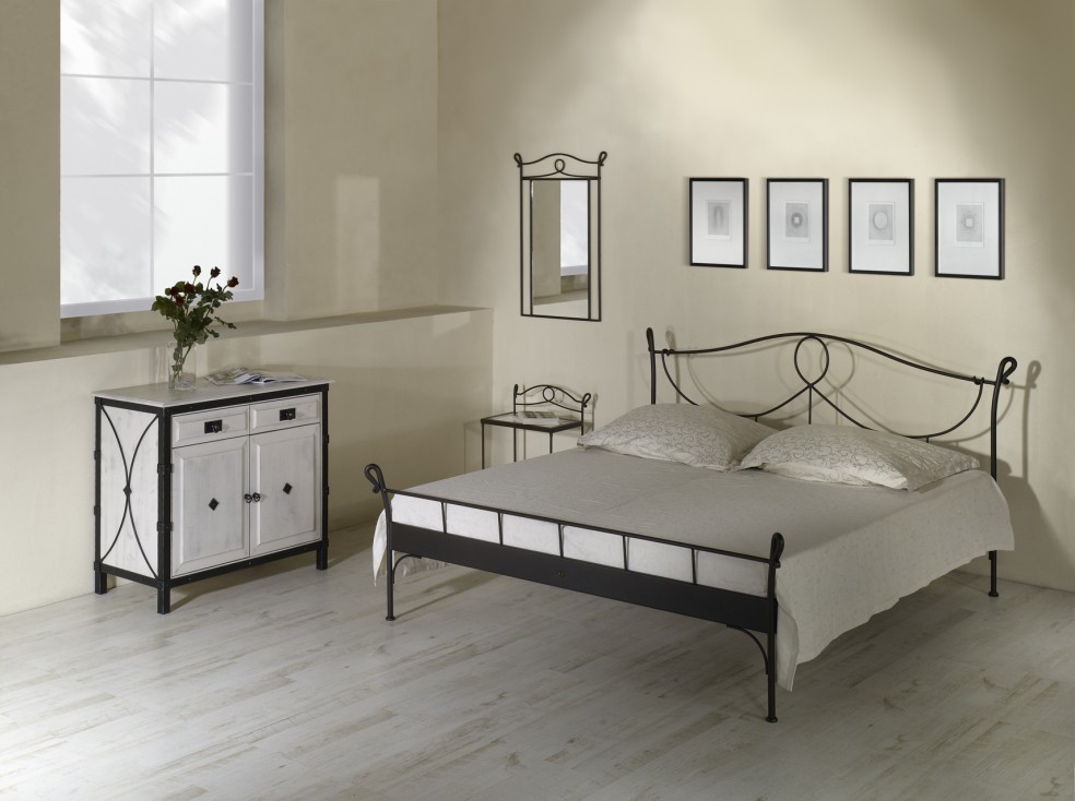 IRON-ART MODENA - nadčasová kovová postel 140 x 200 cm, kov