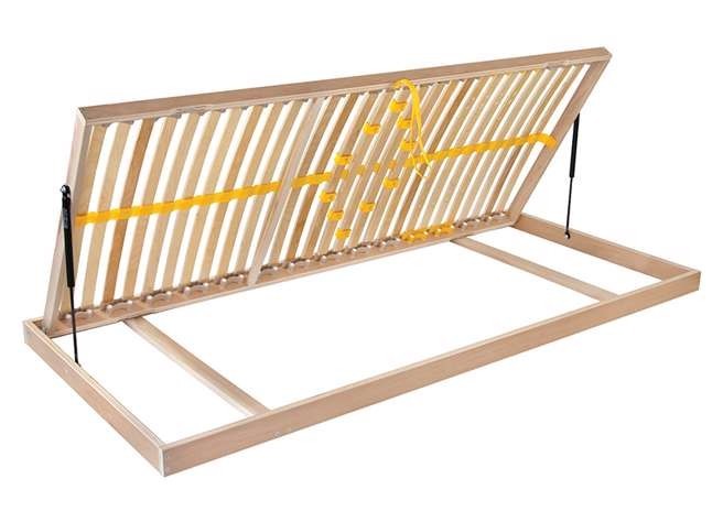 Ahorn DUOSTAR Kombi P LEVÝ - postelový rošt výklopný z boku 80 x 195 cm, březové lamely + březové nosníky
