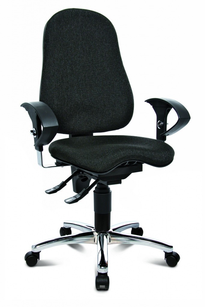 Topstar Topstar - kancelářská židle Sitness 10 - šedá, plast + textil + kov