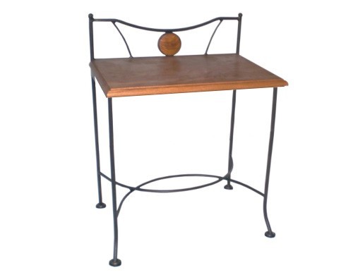 IRON-ART Noční stolek STROMBOLI - bez zásuvky, kov + dřevo