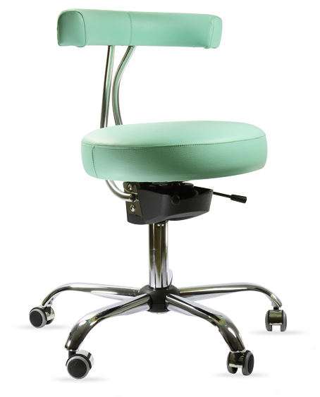 Spinergo MEDICAL Spinergo - aktivní židle pro zdravotníky - zelená, plast + textil + kov
