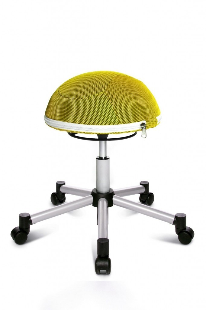 Levně Topstar Topstar - aktivní židle Sitness Halfball - žlutá