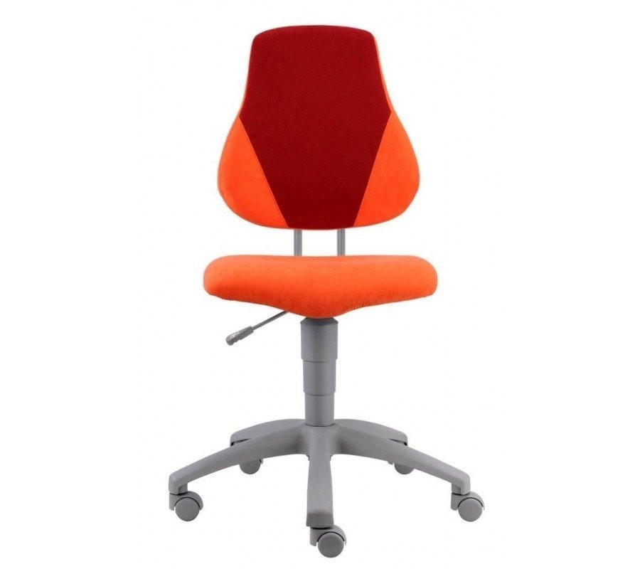 Alba CR Fuxo V-line - Alba CR dětská rostoucí židle - oranžovo-vínová, plast + textil + kov
