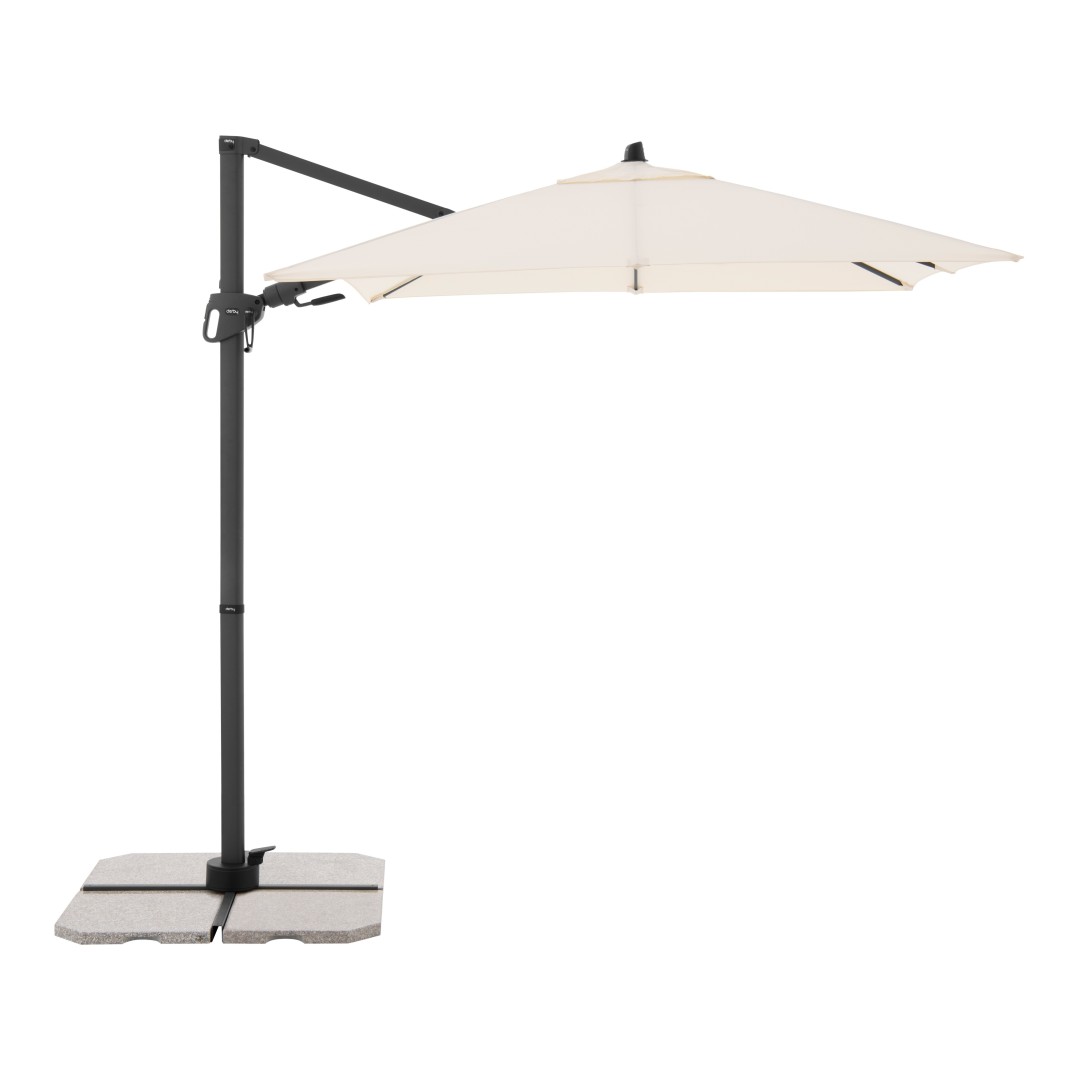 Levně Derby DERBY DX 210 x 210 cm – zahradní slunečník s boční tyčí přírodní (kód barvy 820)