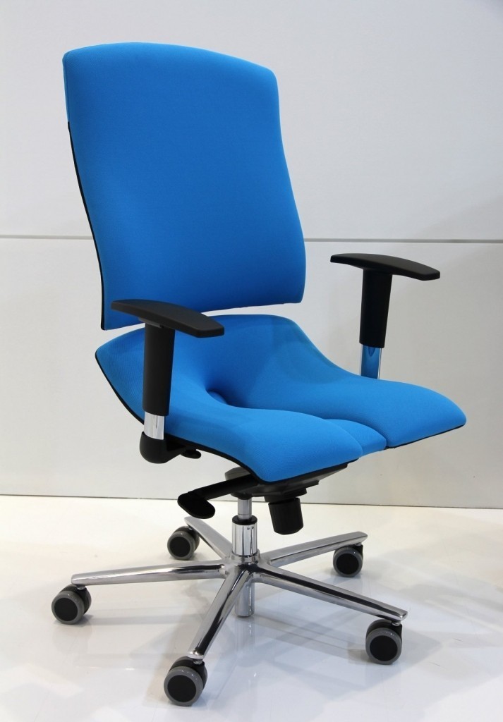 Asana Zdravotní židle - Asana STEEL Standard - modrá, plast + textil + kov