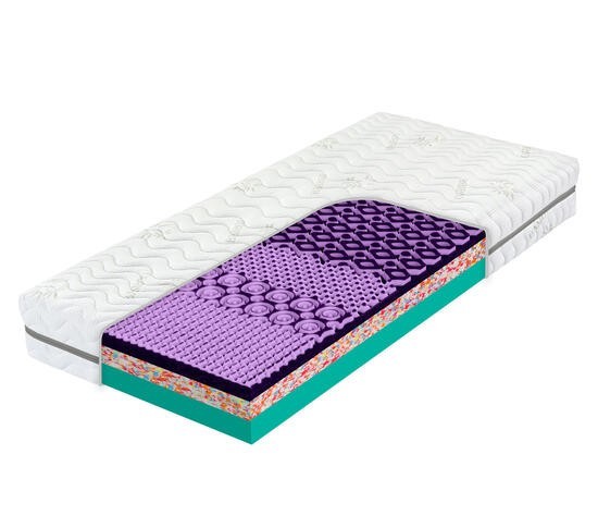 Tropico ATLAS ASTANA 3D FLEX - tuhá matrace z pružných pěn AKCE „Pohodové matrace“ 100 x 200 cm, snímatelný potah