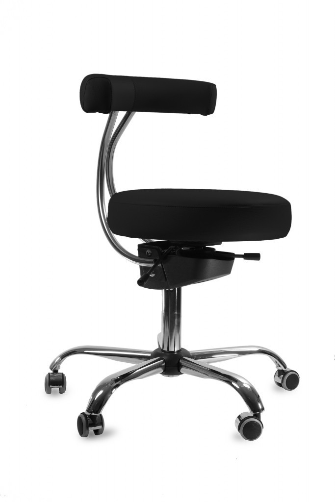 Spinergo MEDICAL Spinergo - aktivní židle pro zdravotníky - černá, plast + textil + kov