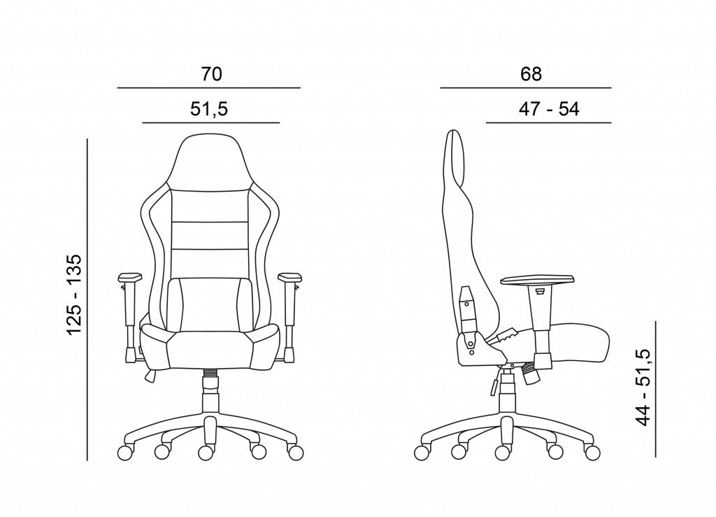 Antares Herní židle BOOST s nosností 150 kg - Antares, plast + textil + kov
