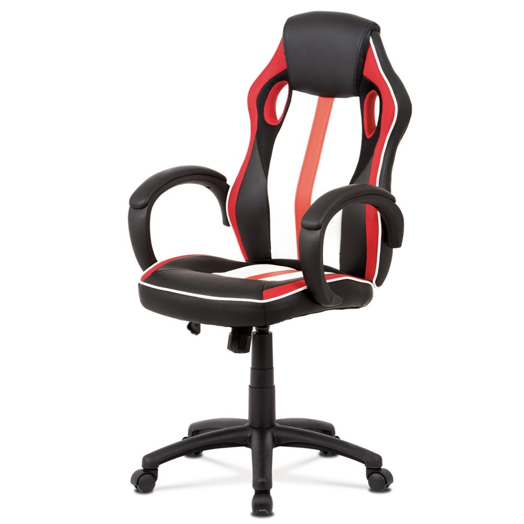 Levně Autronic KANCELÁŘSKA ŽIDLE v kombinaci ekokůže a látky MESH