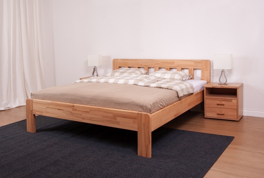 BMB ELLA DREAM - masivní dubová postel 180 x 200 cm, dub masiv