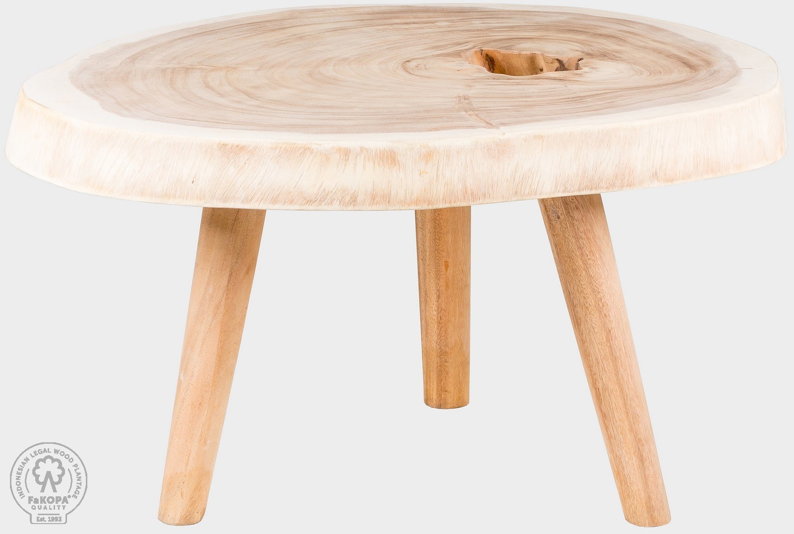 FaKOPA s. r. o. TRUNK - konferenční stolek ze suaru 70 x 80 cm, suar