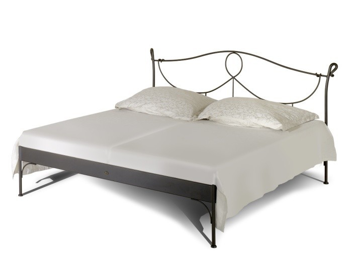 IRON-ART MODENA kanape - nadčasová kovová postel 160 x 200 cm, kov