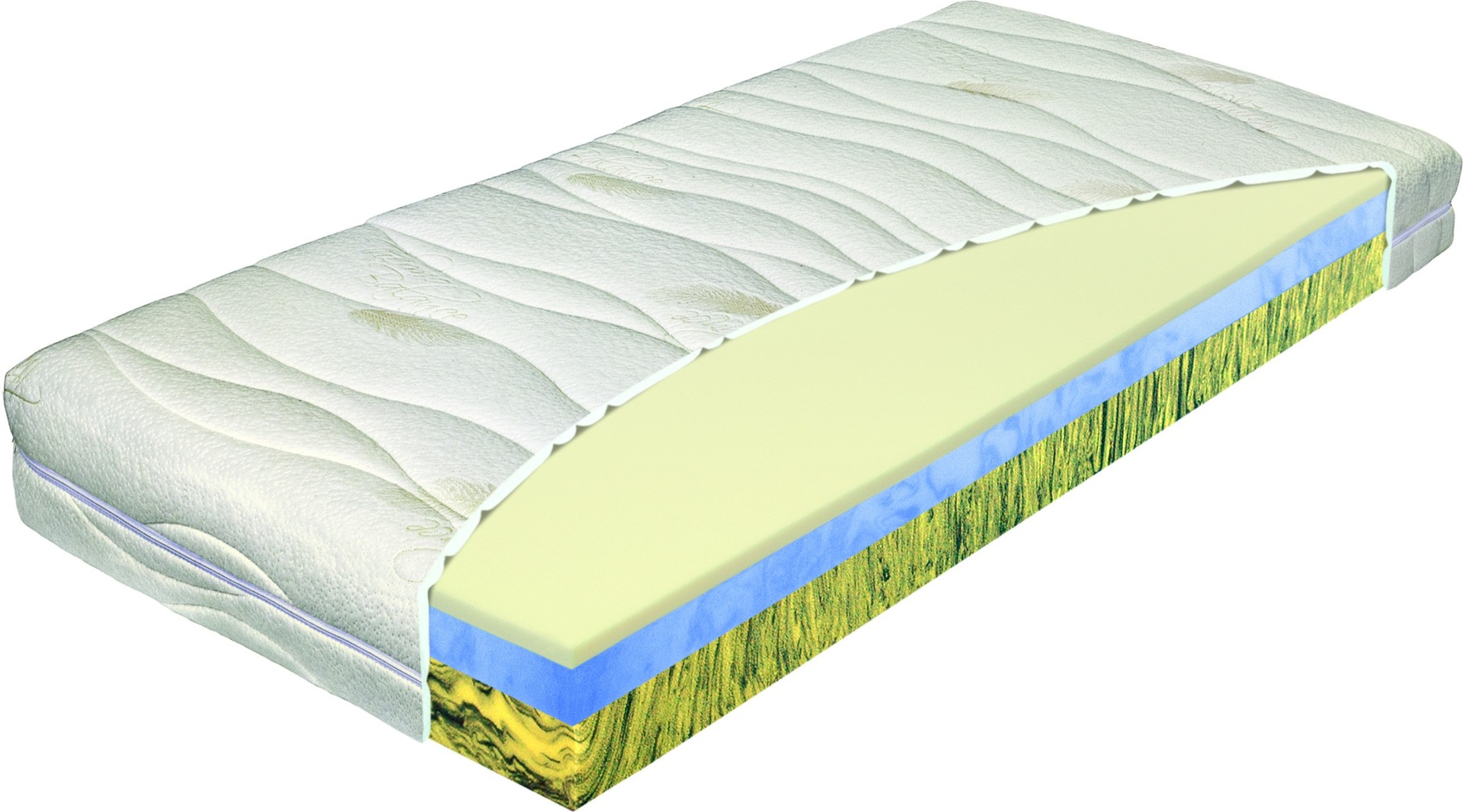 Materasso CAMILLE - komfortní matrace s aromaterapií heřmánku 140 x 200 cm, snímatelný potah