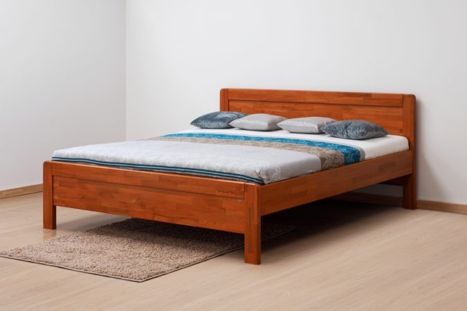 BMB KARLO FAMILY - masivní dubová postel 200 x 200 cm, dub masiv