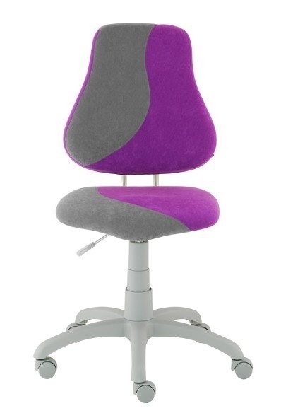 Alba CR Fuxo S-line - Alba CR dětská židle - šedo-fialová, plast + textil