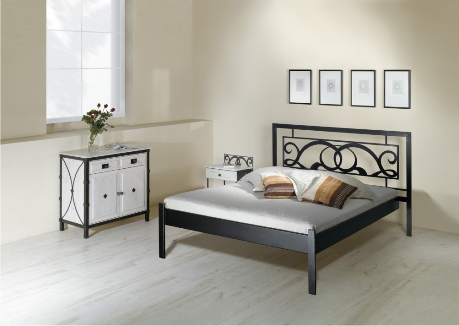 IRON-ART GRANADA kanape - designová kovová postel 180 x 200 cm, kov