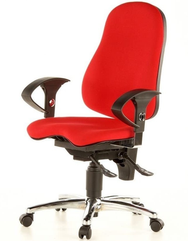 Topstar Topstar - kancelářská židle Sitness 10 - červená, plast + textil + kov