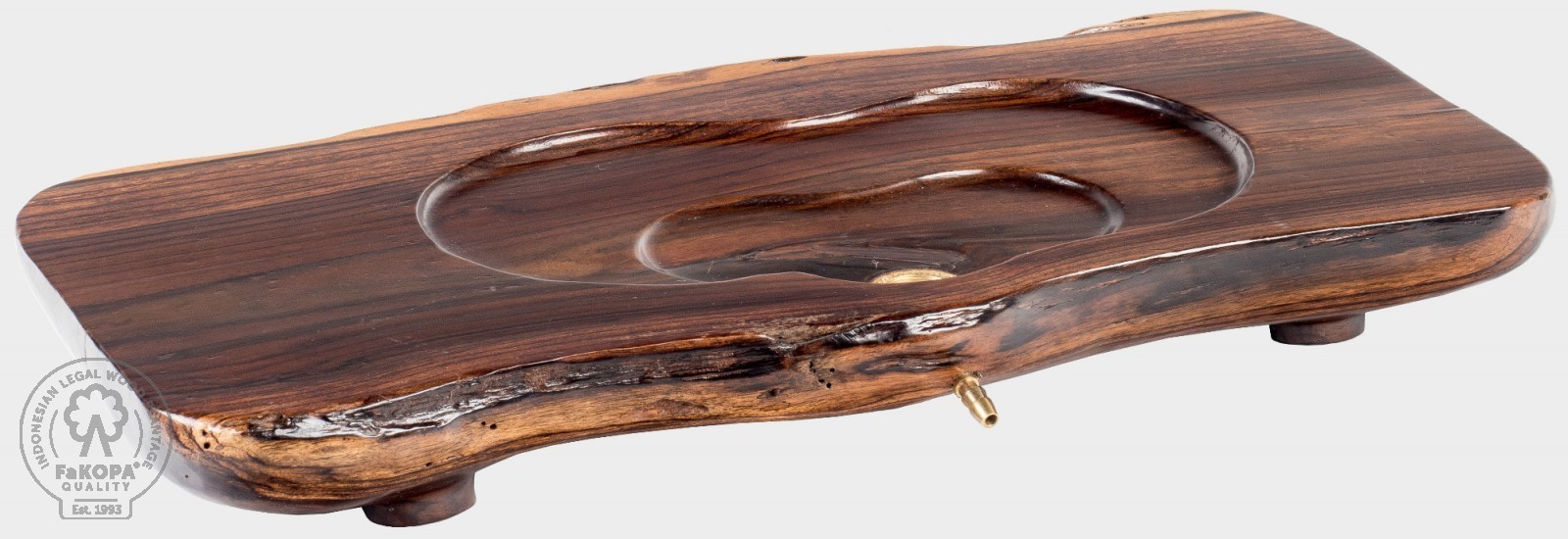 FaKOPA s. r. o. UMI V - čajové moře z rosewoodu 62 x 32 cm, rosewood