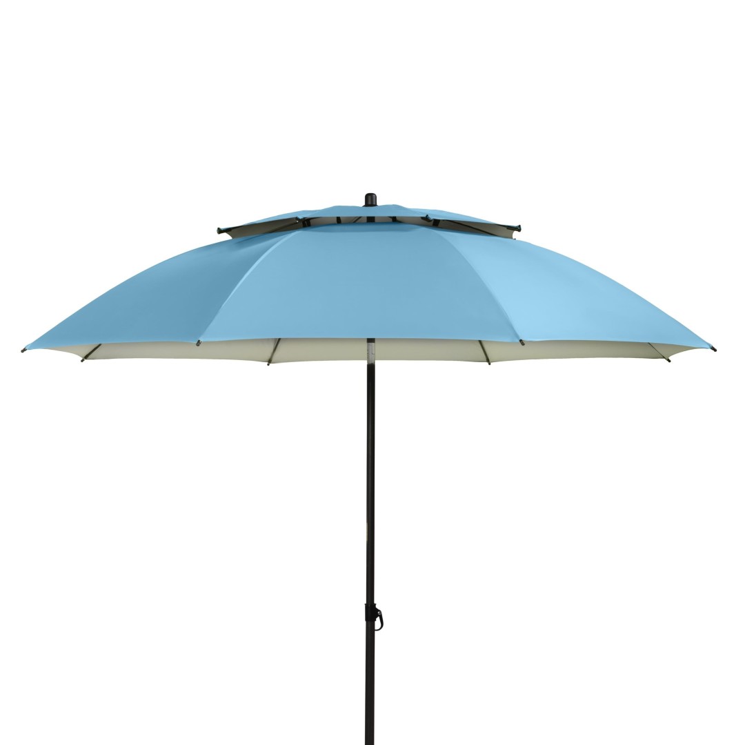 Derby WINDPROFI 2 m – plážový naklápěcí slunečník modrá (kód barvy 821), 100 % polyester