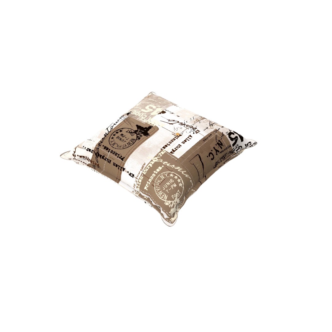 Doppler LIVING - dekorační polštářek 45 x 45 cm hnědý, bavlněná směsová tkanina