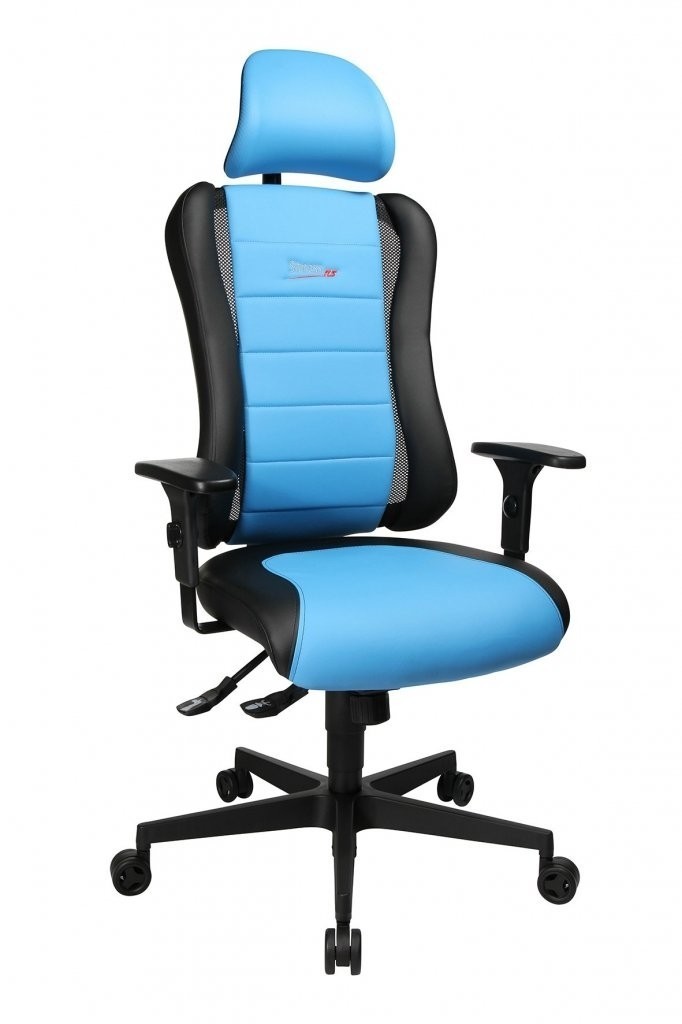 Topstar Topstar - herní židle Sitness RS - s podhlavníkem modrá, plast + textil + kov