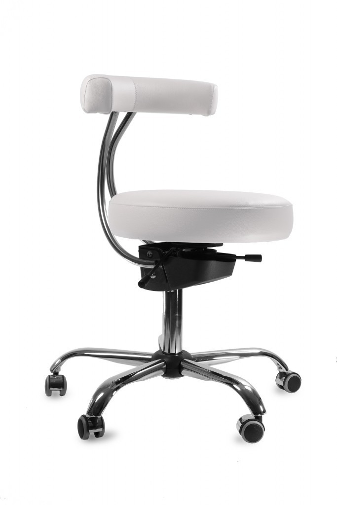 Spinergo MEDICAL Spinergo - aktivní židle pro zdravotníky - bílá, plast + textil + kov