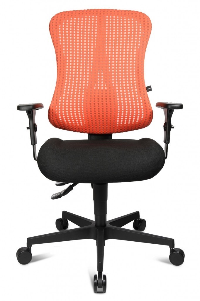 Topstar Topstar - aktivní kancelářská židle Sitness 90 - lososová, plast + textil + kov