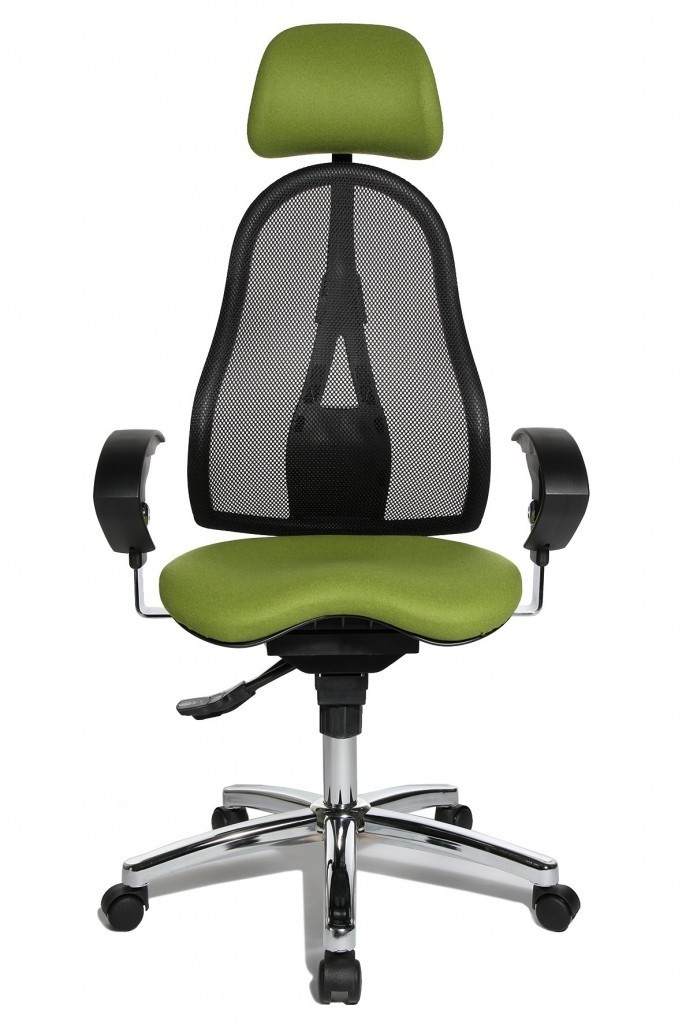 Topstar Topstar - oblíbená kancelářská židle Sitness 45 - zelená, plast + textil + kov
