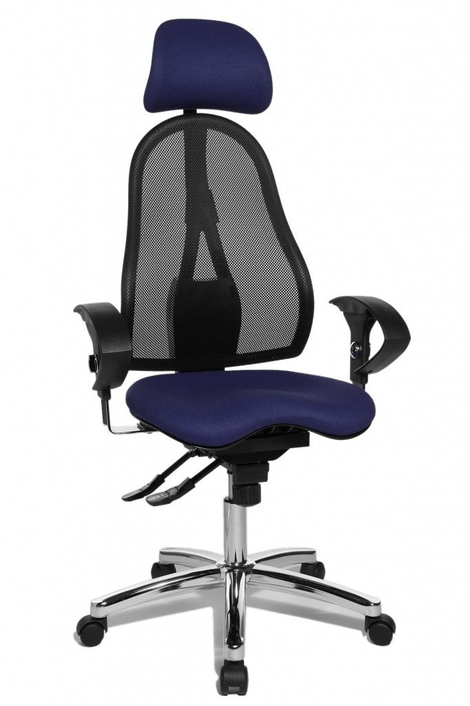 Topstar Topstar - oblíbená kancelářská židle Sitness 45 - tmavě modrá, plast + textil + kov